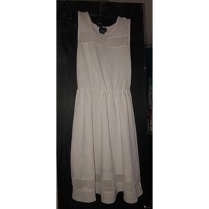 Plain White Mini Dress